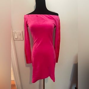 Pink and red velour Ivy Park dress